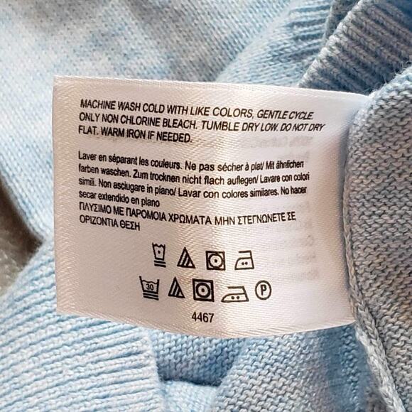 Brooks Brothers Sweater Vest Men's Size XXL Blue Supima Cotton Knit Pullover - Picture 5 of 6